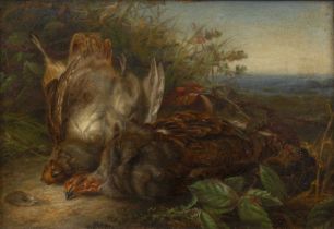 Mary Vernon (circa 1820-1885) Untitled: Hunting Trophy, signed 'Mary Vernon' to the lower right, oil