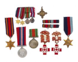 Collection of medals comprising: the 1939-1945 star, the Burma star, the Defence medal and 1939-1945