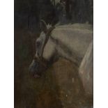 Attributed to Charles Edward Stewart (1822-1894) 'Study of a horse', oil on panel, unsigned, 29.