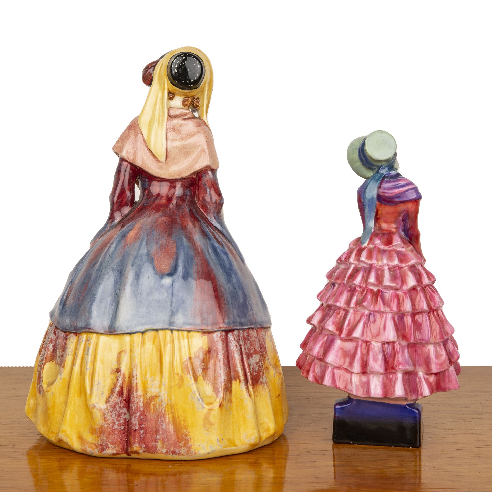 Two Royal Doulton figures 'Priscilla HN1340', with printed and painted marks to the base, 20cm - Image 2 of 3