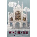 Edward Pond (1929-2012) 'Winchester', Network South East advertising poster, unframed, 102cm x