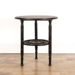 In the manner of Edward William Godwin (1833-1886) Aesthetic movement ebonised table, with