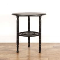 In the manner of Edward William Godwin (1833-1886) Aesthetic movement ebonised table, with