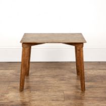 Cotswold School oak, occasional table with rectangular top, standing on tapering legs, 51cm wide x