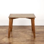Cotswold School oak, occasional table with rectangular top, standing on tapering legs, 51cm wide x
