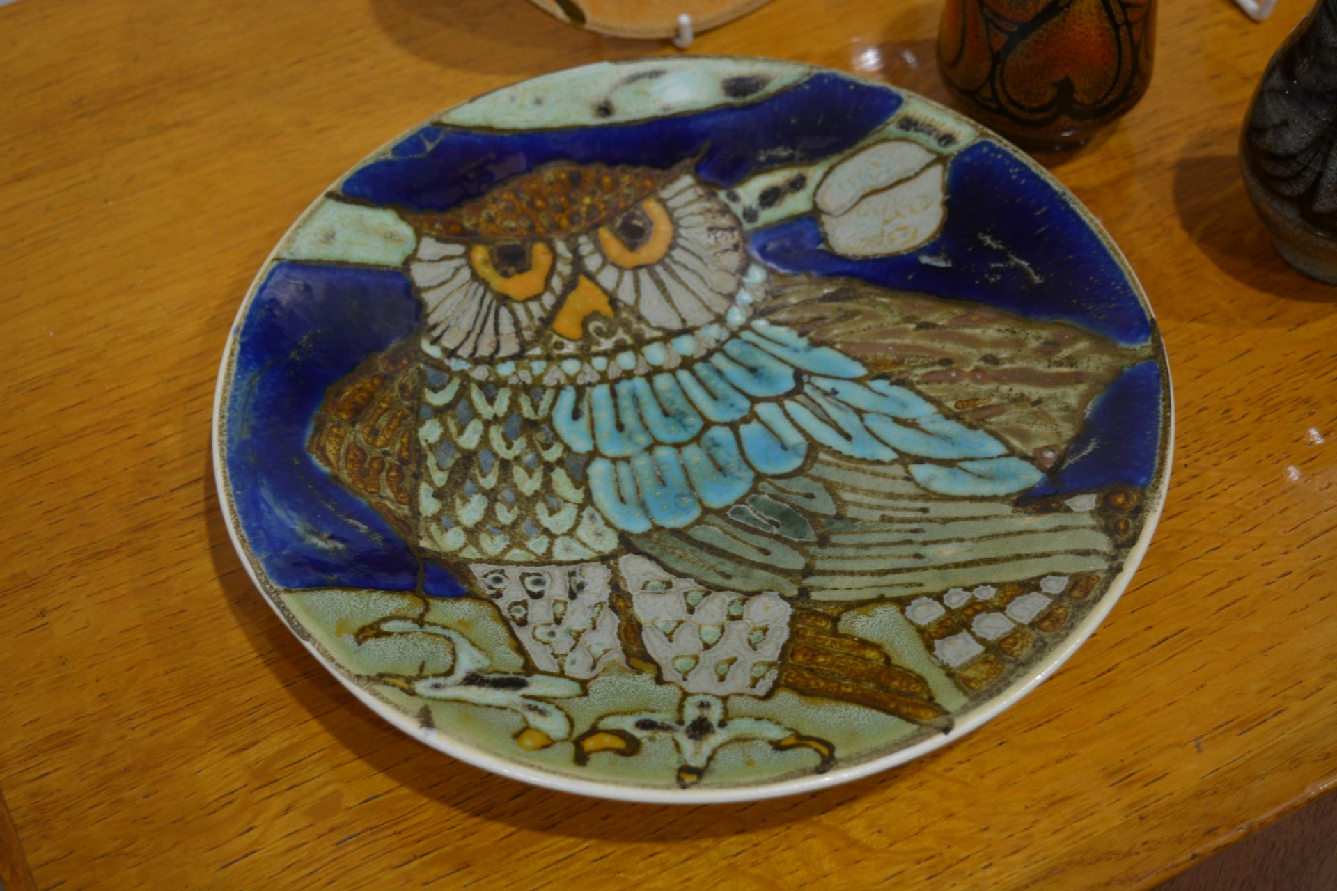 Collection of Poole Pottery to include the Aegean and Delphis range, comprising a large decorative - Image 2 of 7