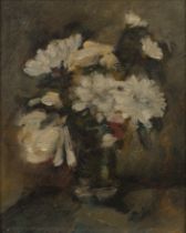 Roy Manby (20th Century School) two still life 'Vase of flowers' studies, one signed and dated