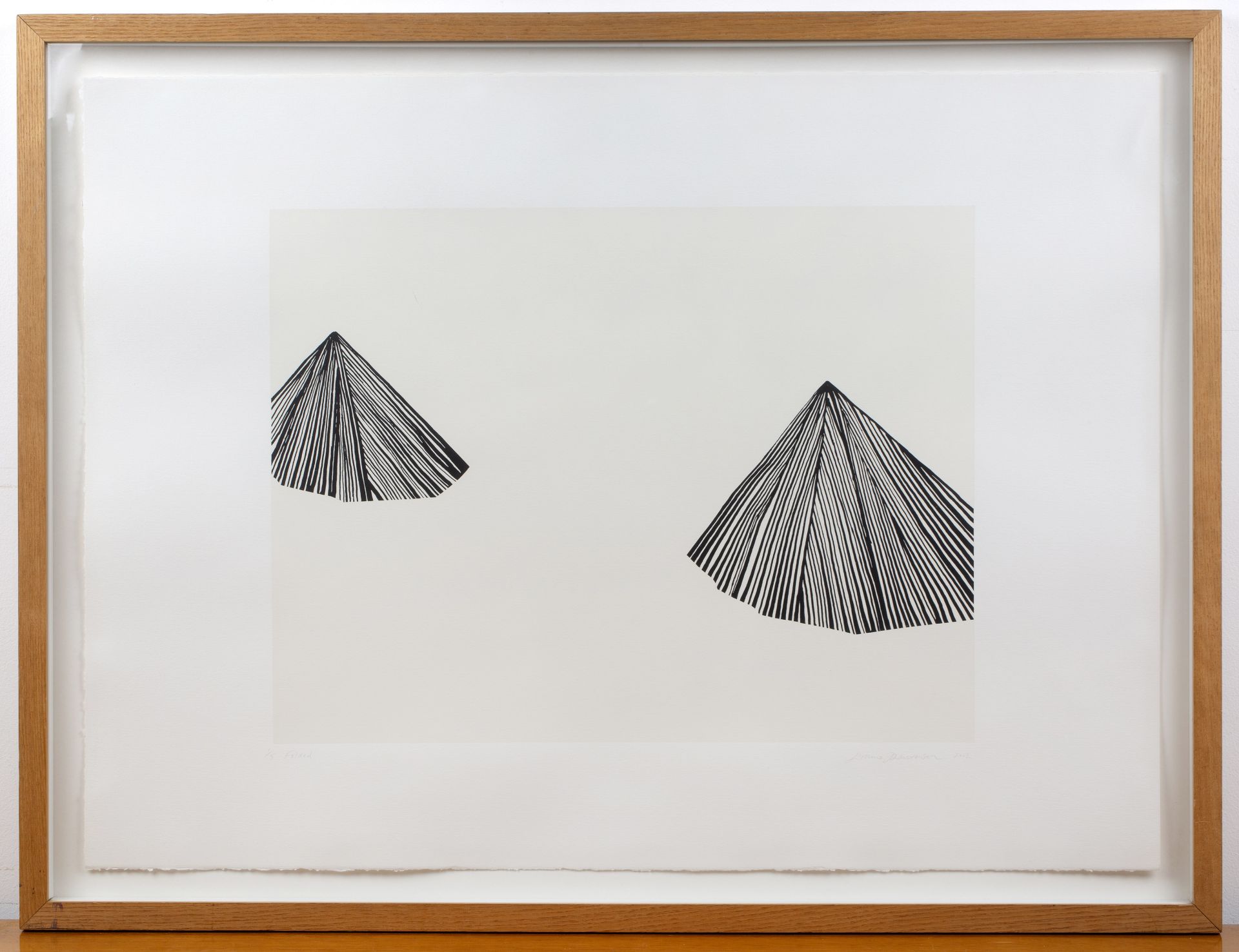 Emma Lawrenson (b.1973) 'Folded', screenprint, edition of 5, signed and dated 2012 to the lower - Image 2 of 3