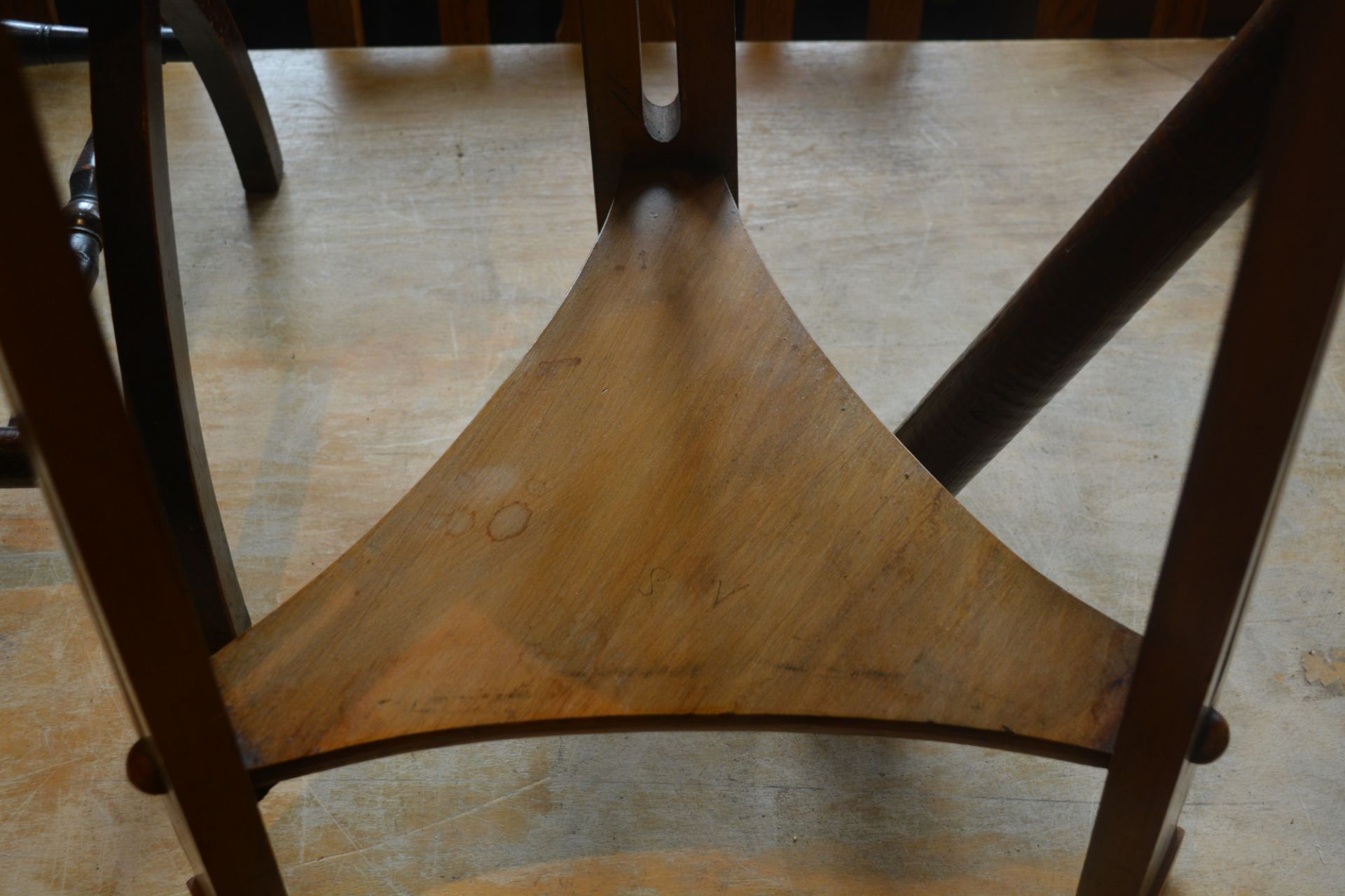 In the manner of Liberty & Co Arts and Crafts, small table or stand, on tapering legs, unmarked, - Image 10 of 10