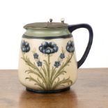William Moorcroft (1872-1945) for James Macintyre & Co 'Poppy', Florian ware lidded jug, marked to