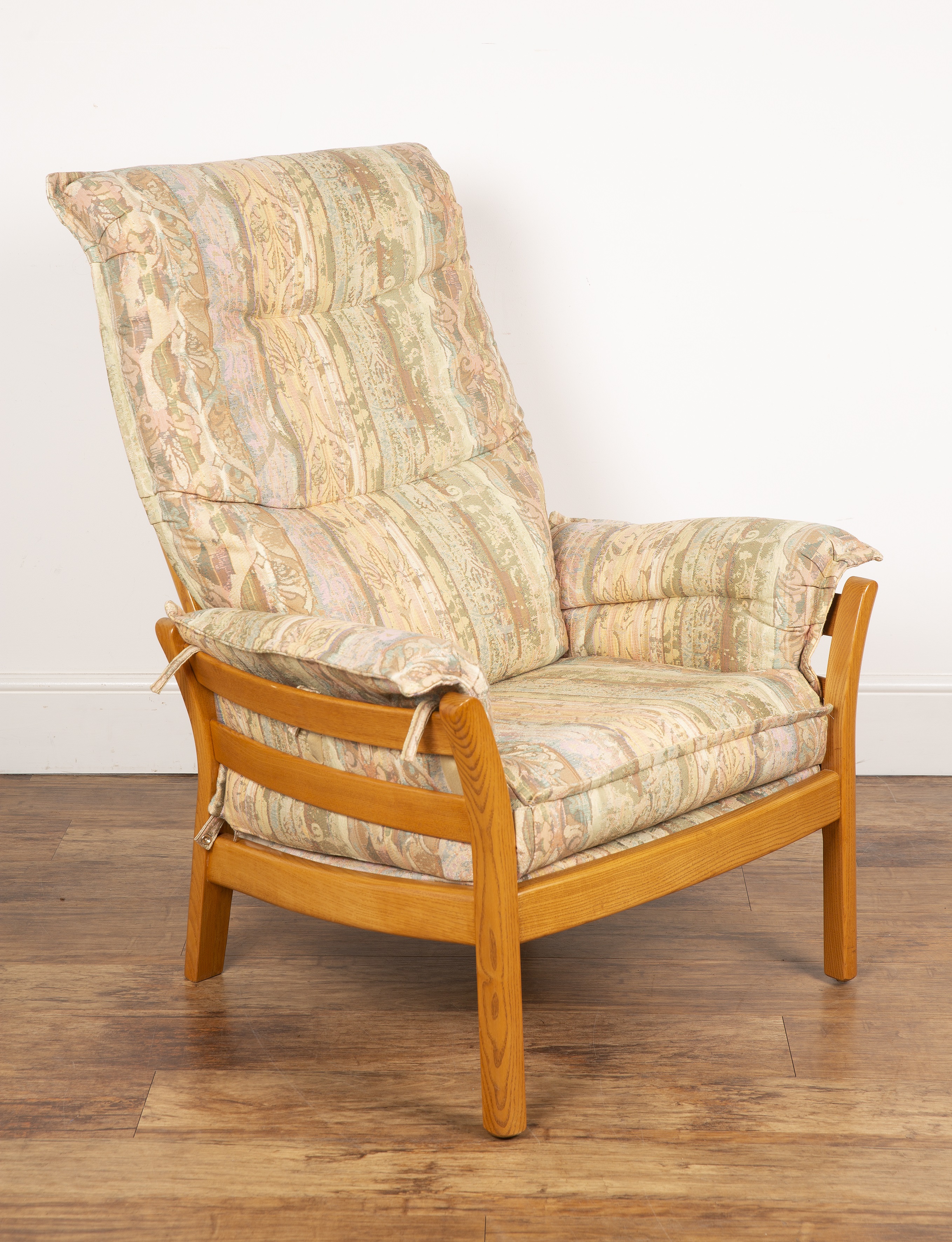 Ercol 'Saville' model '930' armchair, with labels to the seat, 103cm high overall including the - Image 2 of 4