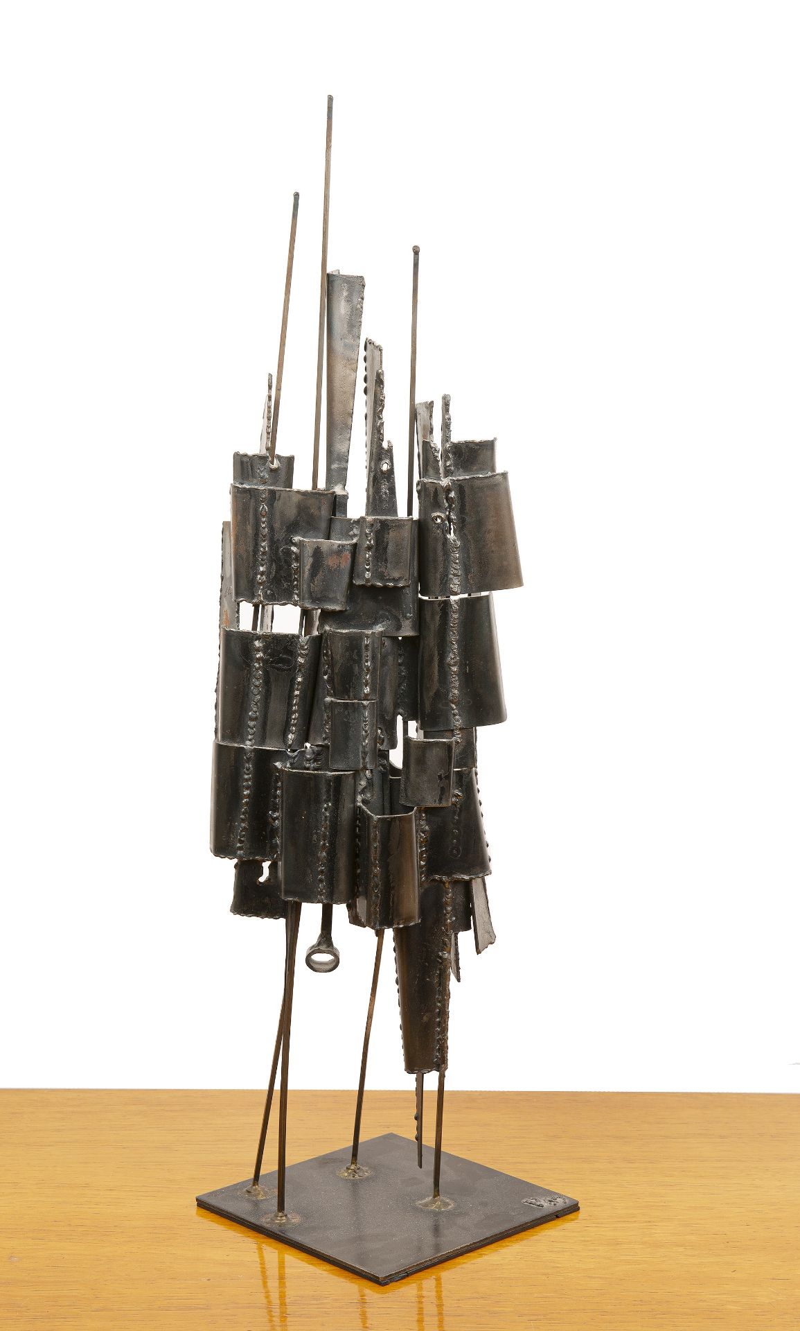George Pickard (1929-1993) 'Abstract tower', welded iron sculpture, signed and dated 1967 to the - Image 3 of 3