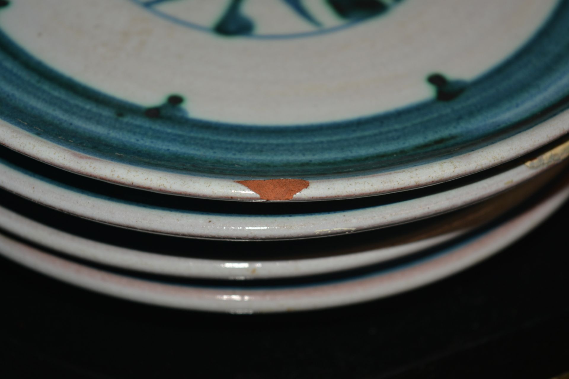 Alan Caiger-Smith (1930-2020) at Aldermaston Pottery tin-glazed earthenware dinner service, to - Image 8 of 21