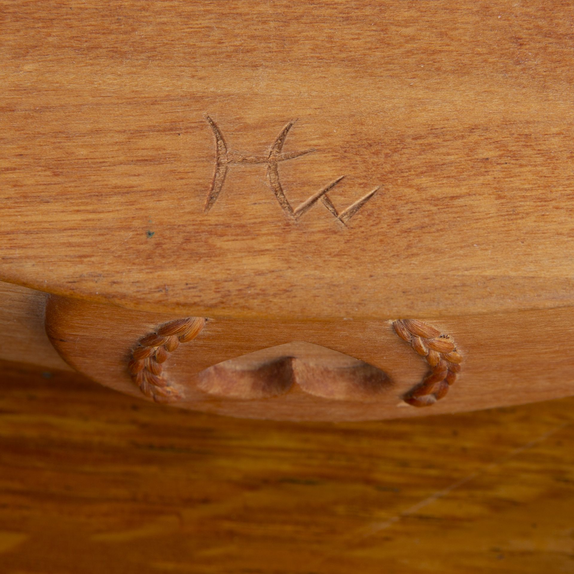 Healy family Shaker box black walnut, signed and dated 1999 to the base, 8cm high x 22cm wide, a - Image 3 of 3