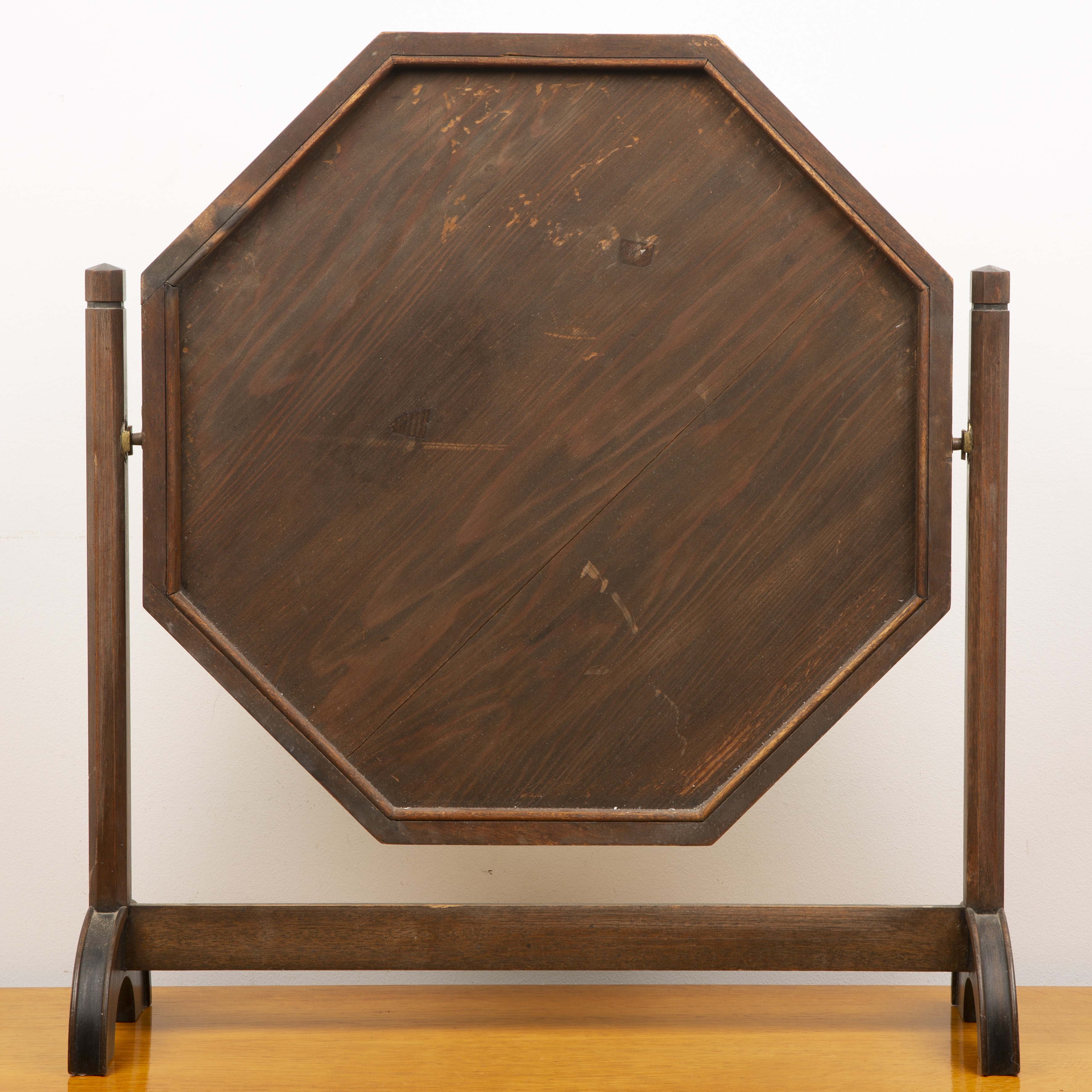 Attributed to Heals oak, octagonal dressing table mirror, possibly from the '786' bedroom suite, - Image 4 of 4