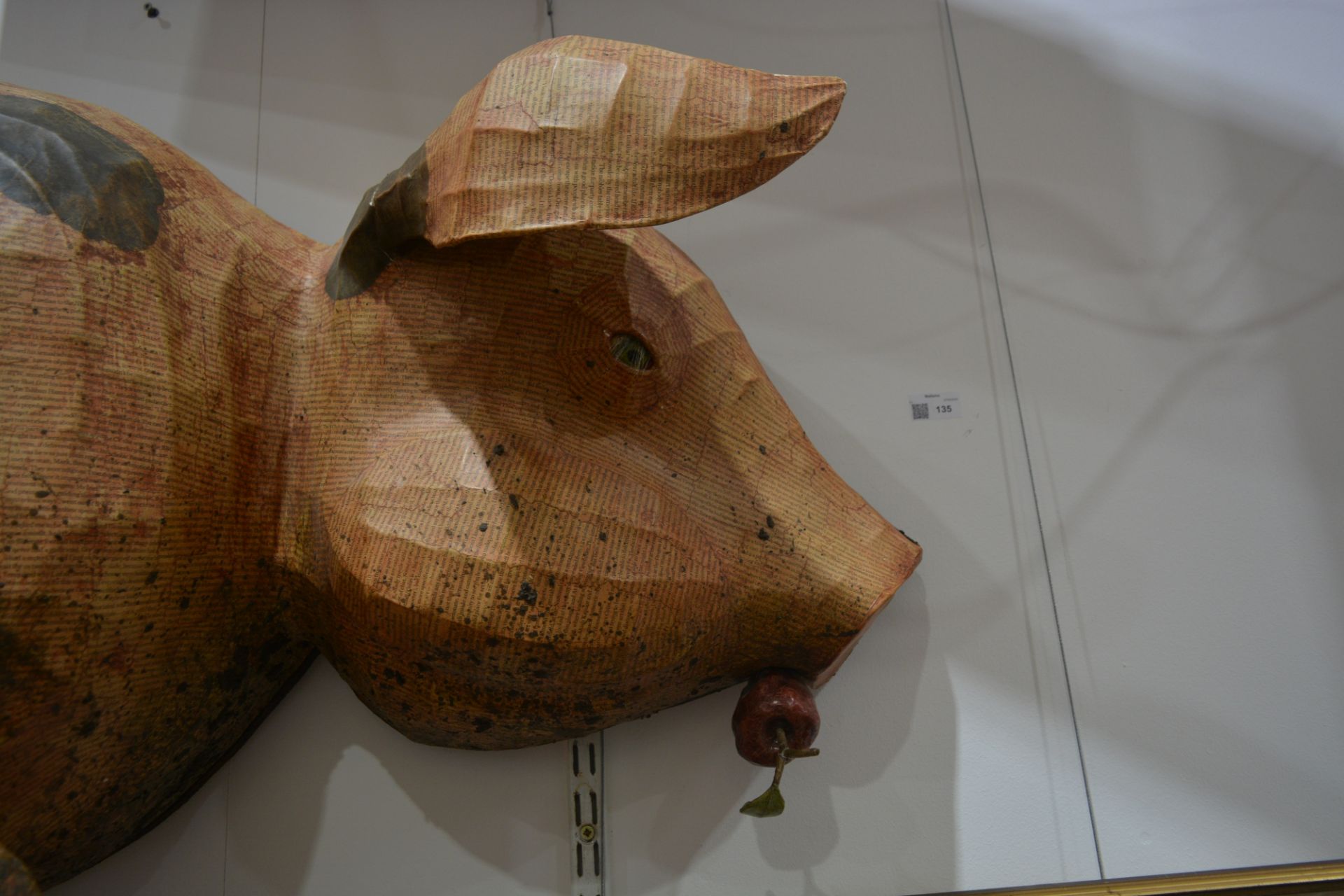 David Farrer (b.1968) 'Old spot pig', papier-mâché sculpture, serial number: 040323 on label to - Image 11 of 12