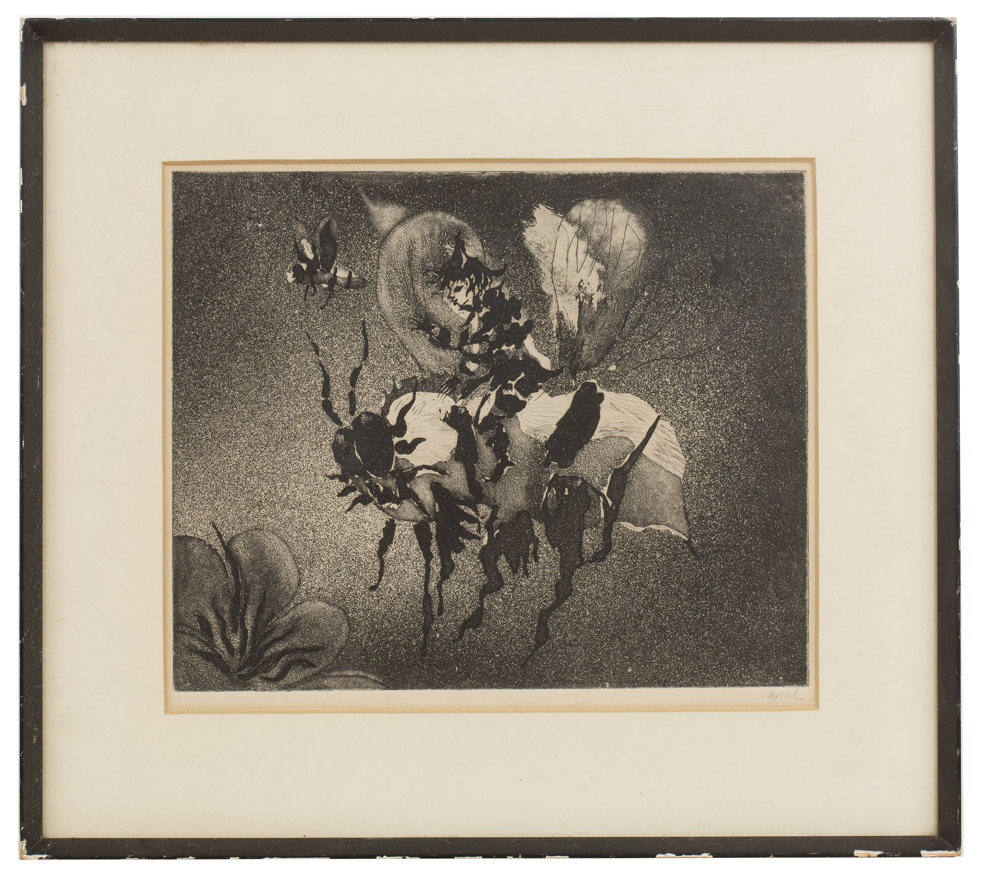 Triel (20th Century School) 'Bee and flower', etching, signed in pencil lower right, 24cm x 28cm - Image 2 of 3