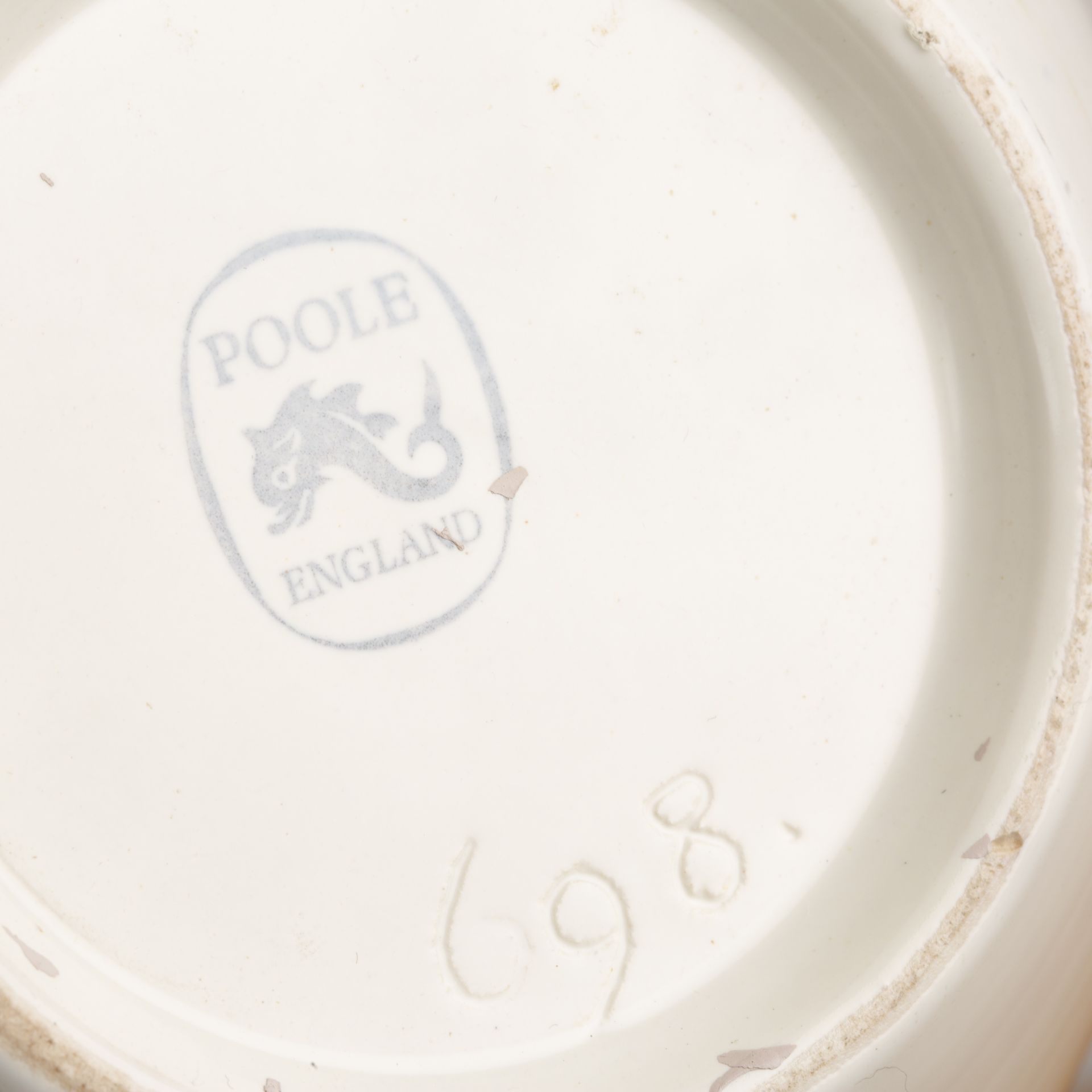 Collection of Poole Pottery 'Magnolia white' range, comprising a large globular vase with twin - Image 6 of 7