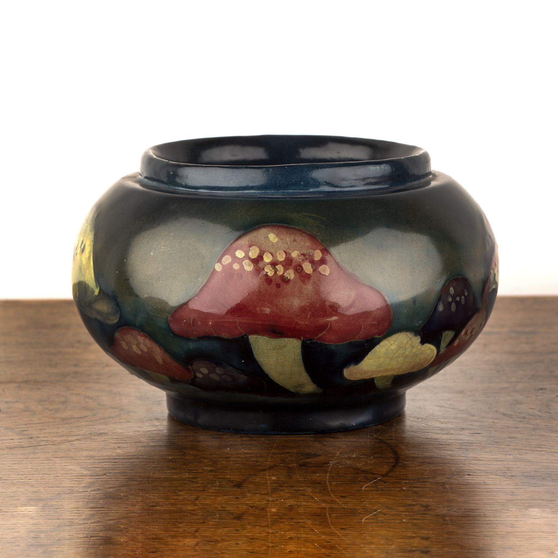 William Moorcroft (1872-1945) for Moorcroft Pottery 'Claremont' squat vase, impressed marks and - Image 4 of 5