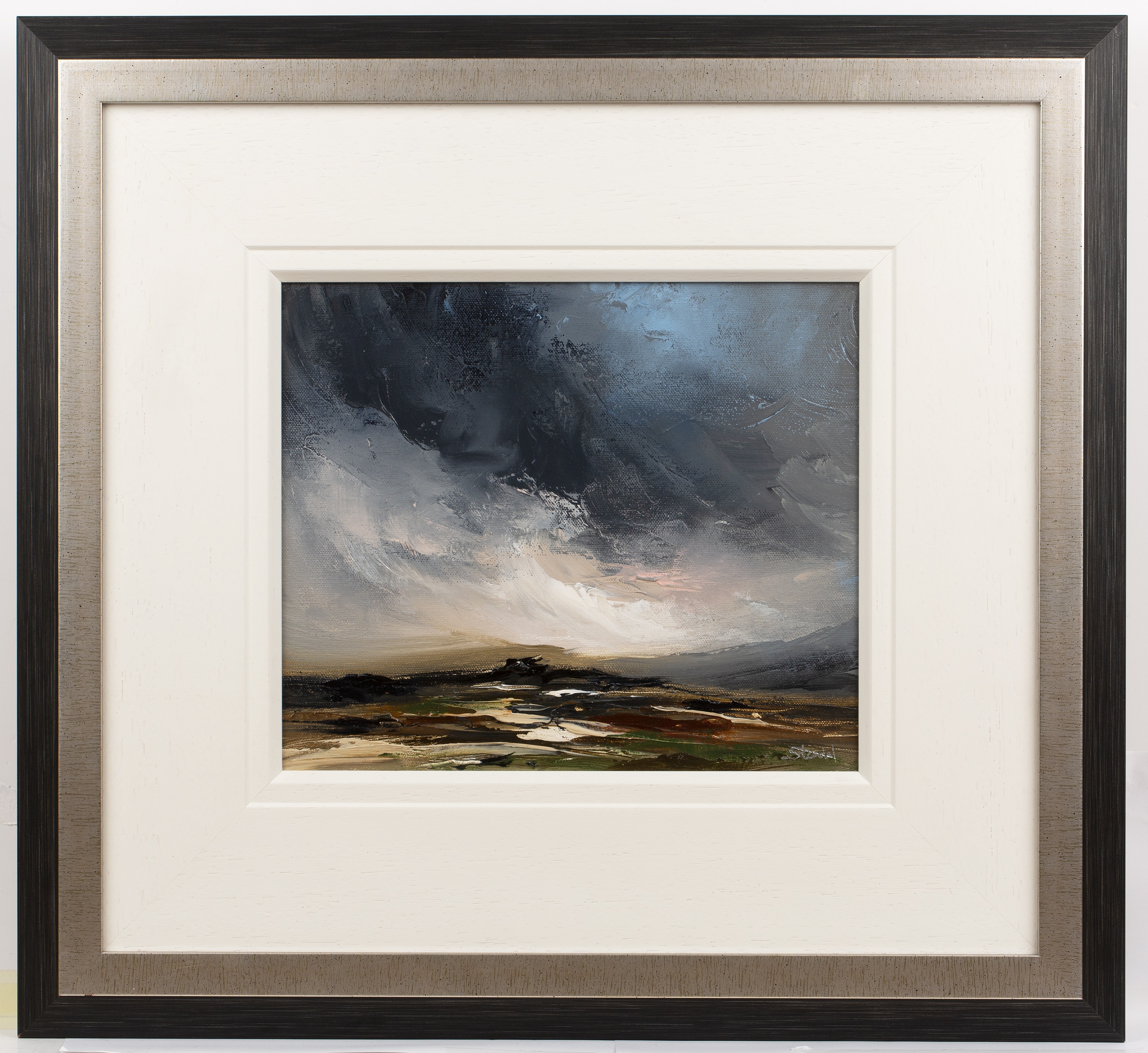 David Stendall (Contemporary) 'Northumberland landscape', oil on canvas, signed lower right, 25cm - Image 2 of 3