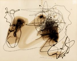 Edith Galliner (1914-2000) 'Abstract study', mixed media, indistinctly titled to the reverse, signed