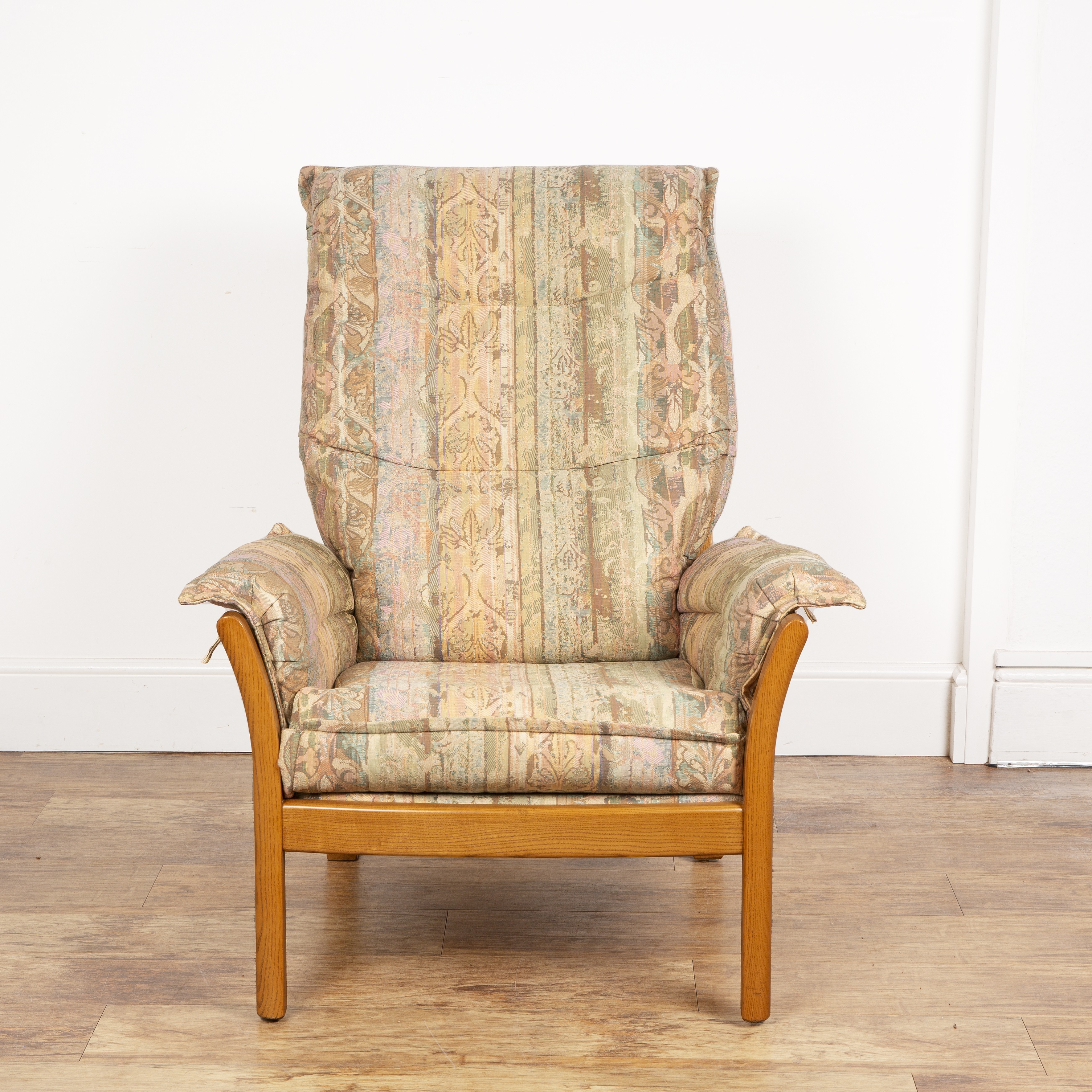 Ercol 'Saville' model '930' armchair, with labels to the seat, 103cm high overall including the