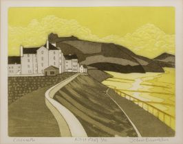 John Brunsdon (1933-2014) 'Criccieth', etching and aquatint, artist proof, numbered 2/10, signed