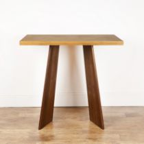 Mark Newson (Contemporary) oak and American black walnut, centre table, unsigned, 100cm wide x