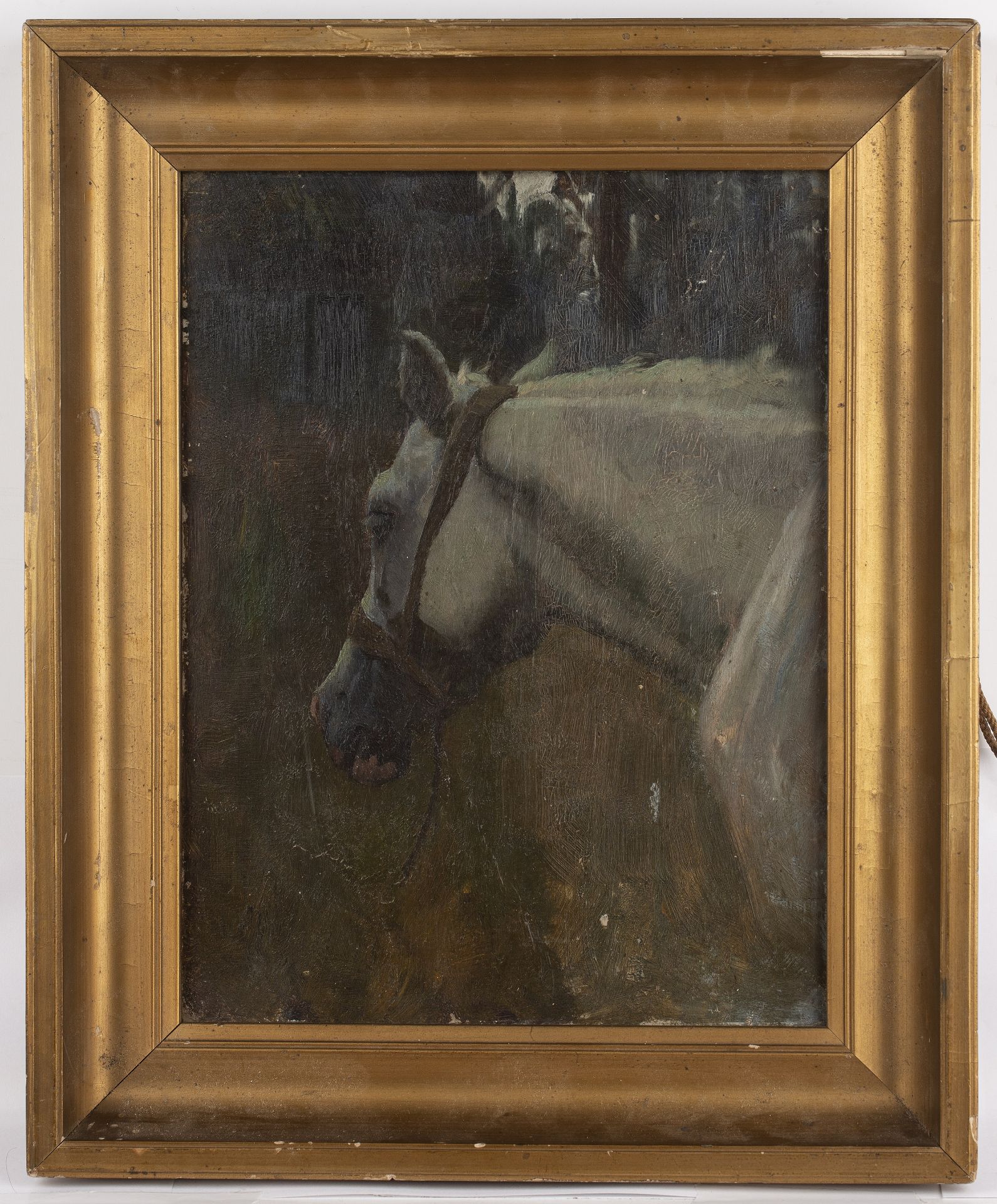 Attributed to Charles Edward Stewart (1822-1894) 'Study of a horse', oil on panel, unsigned, 29. - Bild 2 aus 3