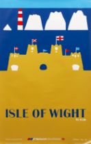 Edward Pond (1929-2012) 'Isle Of Wight', Network South East advertising poster, unframed, 102cm x