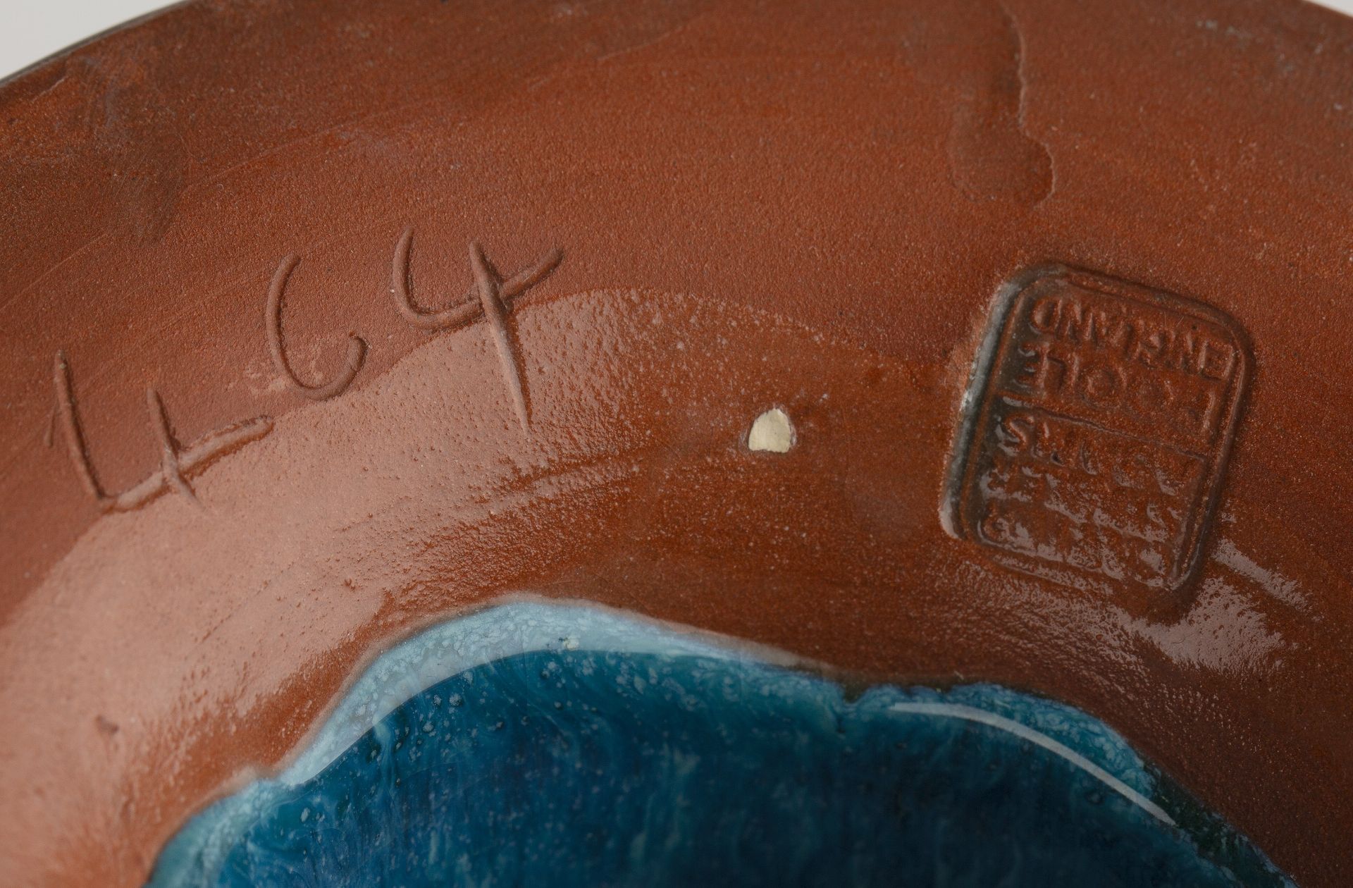John Adams for Poole Pottery CSA 'Chinese' blue glazed group of ceramics, comprising a pair of - Image 3 of 5