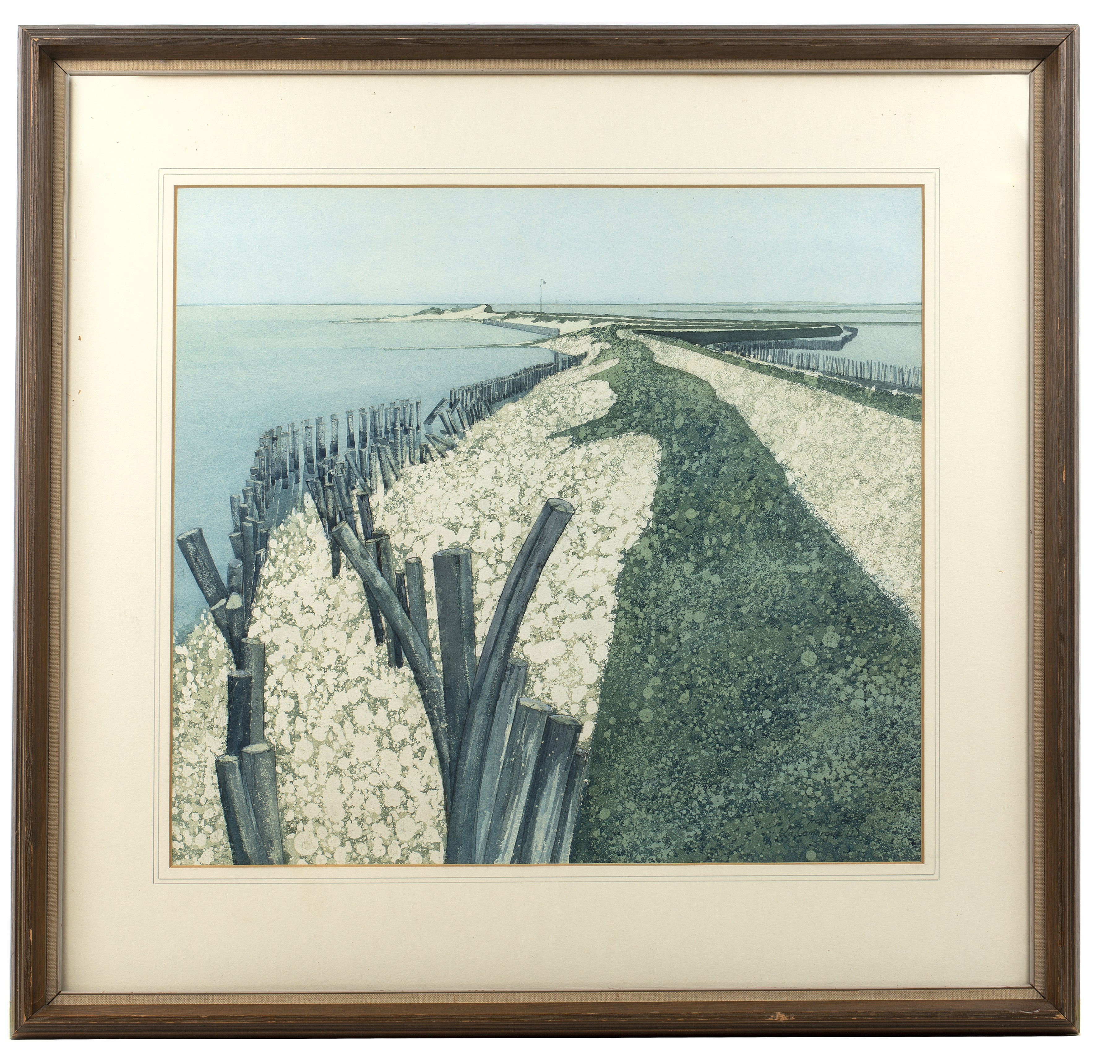 Philip Greenwood (b.1943) 'La Camargue I', watercolour, titled lower right, unsigned, 46cm x 50cm - Image 2 of 3