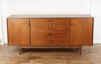 Ib Kofod-Larsen (1921-2003) for G-Plan teak sideboard, model no. 4021, with five graduated central