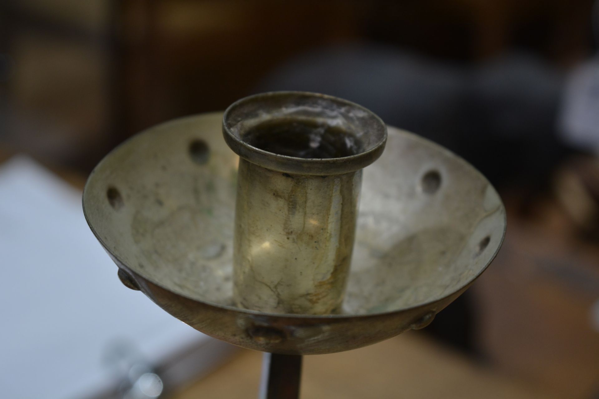 WMF (Würtemburgische Machin Fabrik) Pair of silver plated candlesticks in the secessionist style, - Image 11 of 16