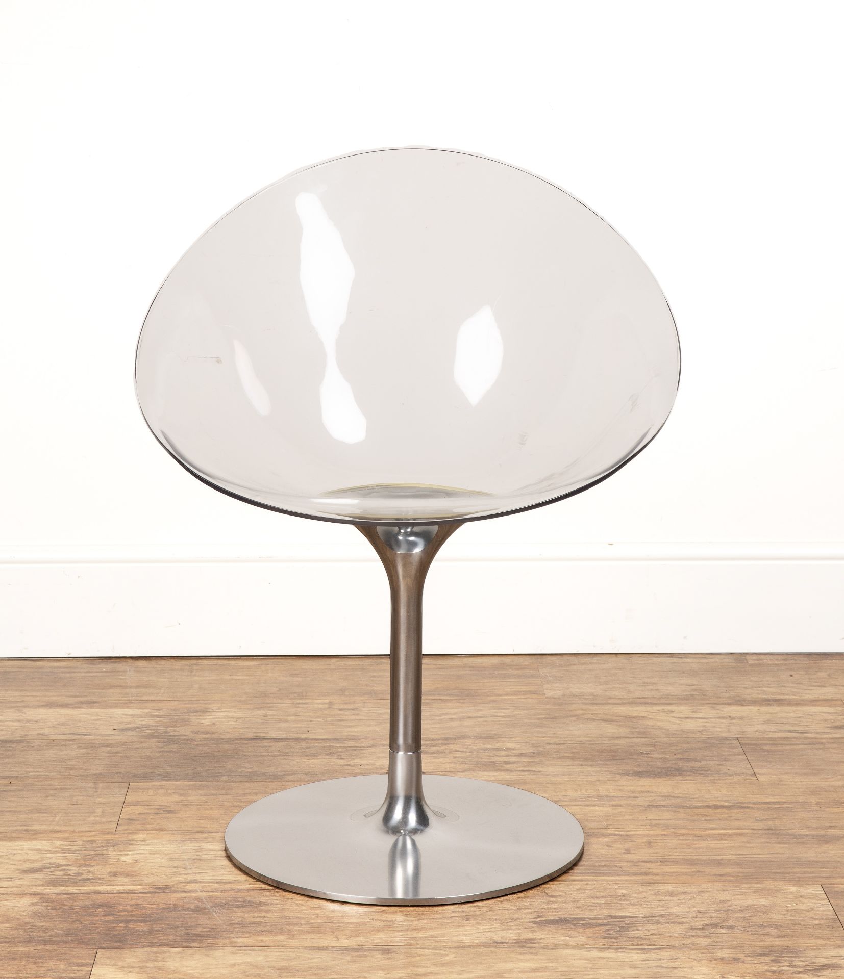 Philippe Starck (b.1949) for Kartell 'Eros' swivel chair, perspex on aluminium base, with etched - Image 2 of 5