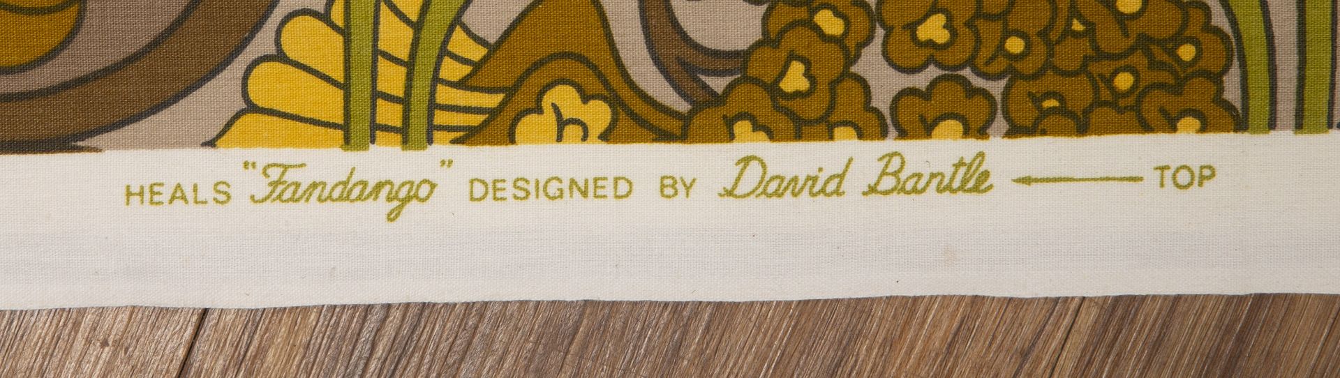 Collection of fabric to include Heals, "Fandango", designed by David Bantle, approximately 129cm x - Bild 5 aus 5