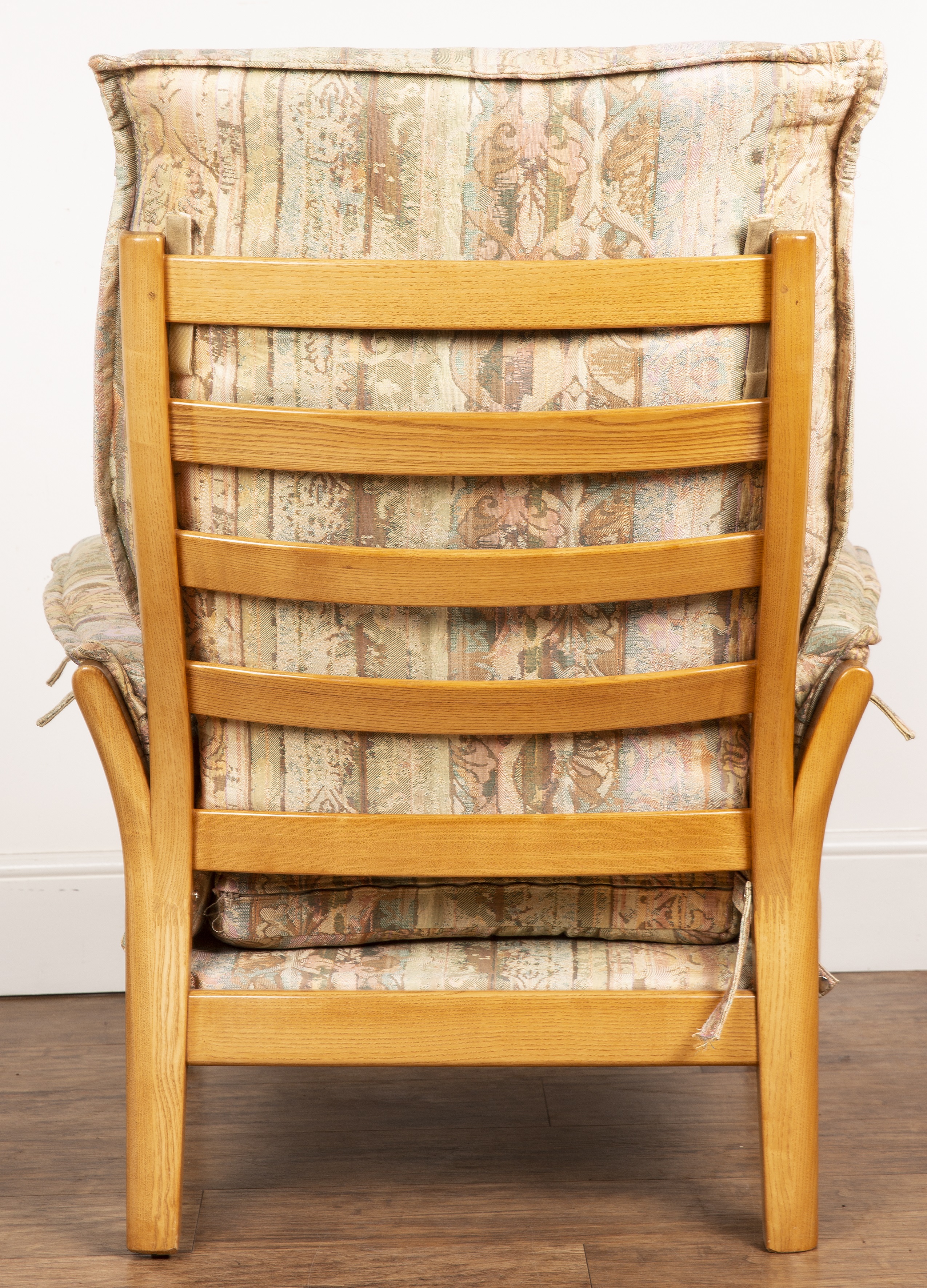 Ercol 'Saville' model '930' armchair, with labels to the seat, 103cm high overall including the - Image 4 of 4