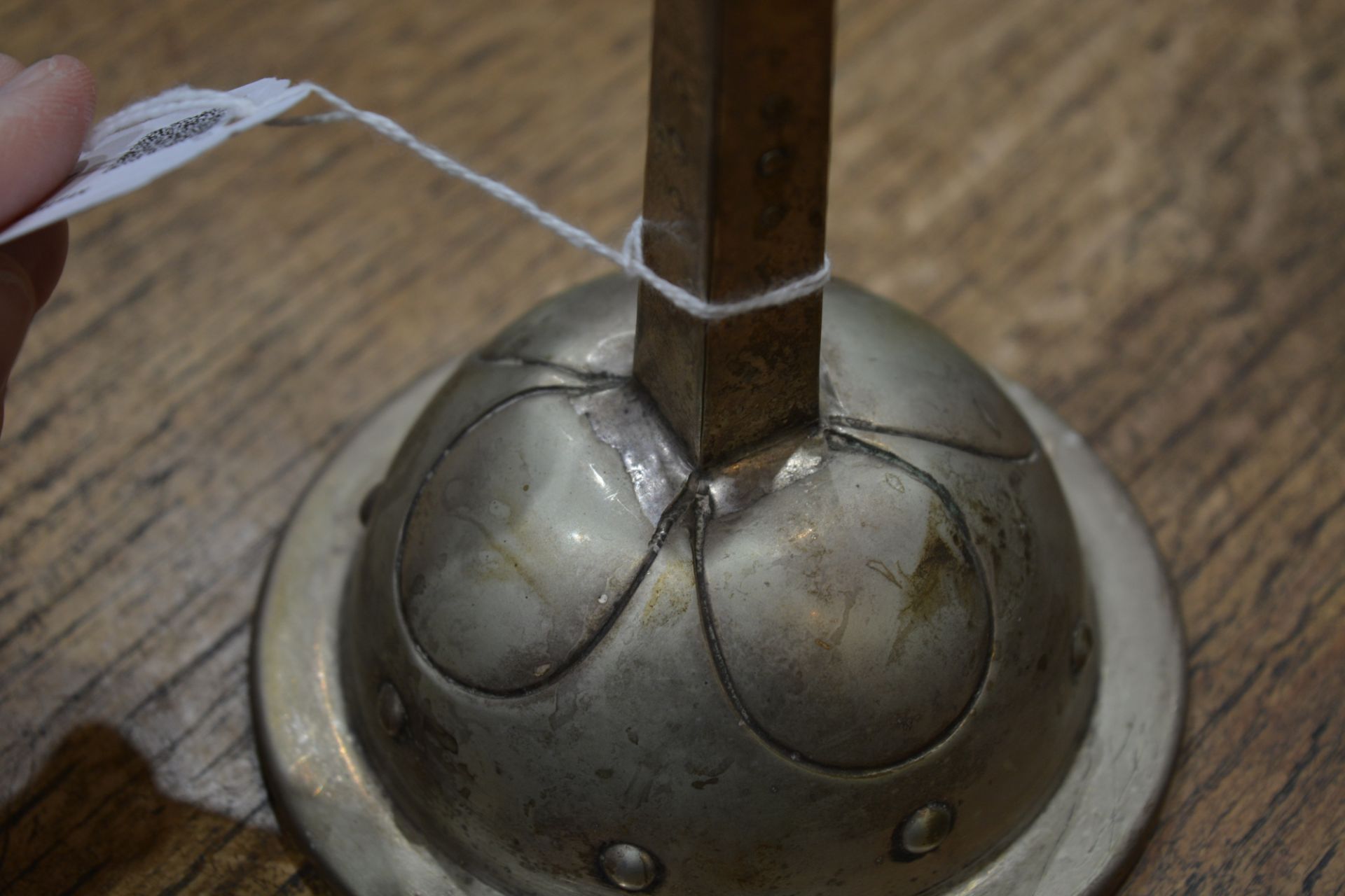 WMF (Würtemburgische Machin Fabrik) Pair of silver plated candlesticks in the secessionist style, - Image 5 of 16