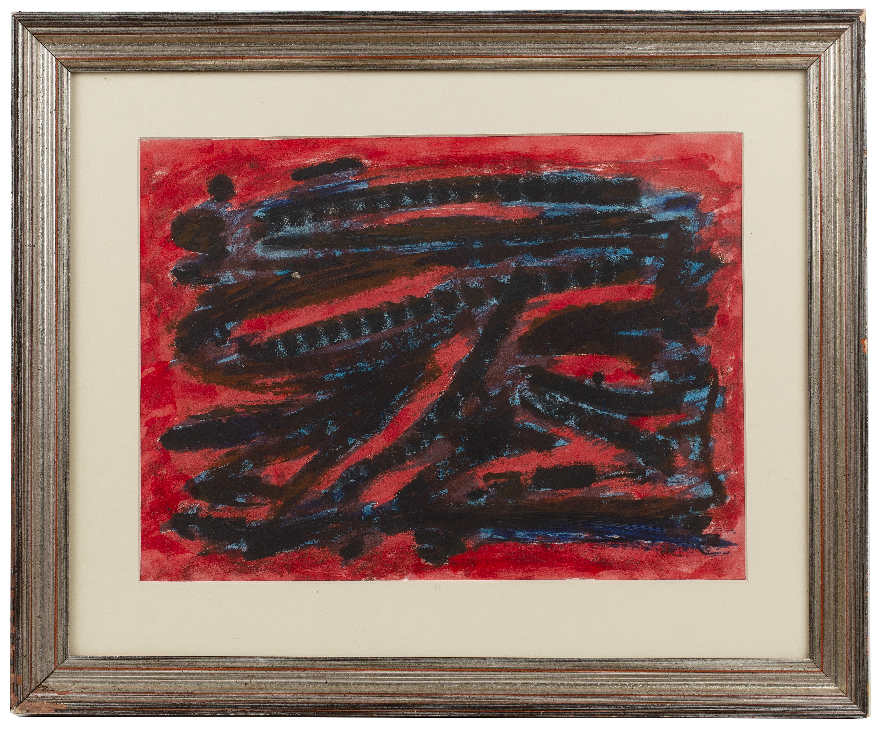 William Gear (1955-1997) 'Untitled', mixed media, signed and dated 1994 lower right, 29.5cm x 40cm - Image 2 of 3