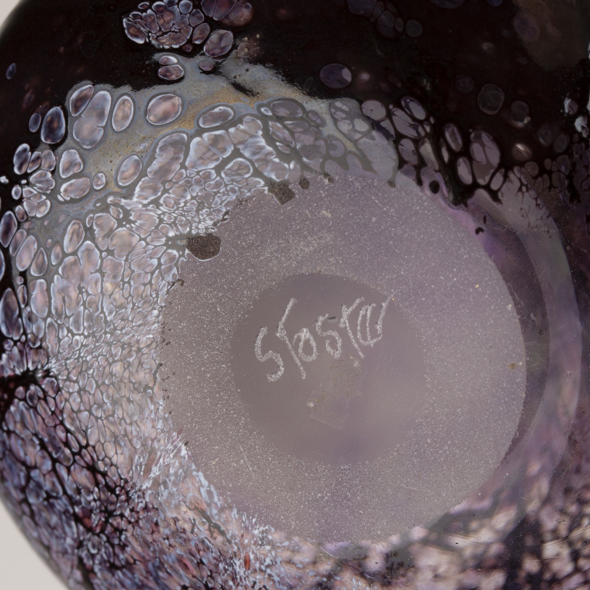 Stephen Foster (Contemporary) collection of studio glass, comprising a large bell-shaped bowl, - Image 4 of 6