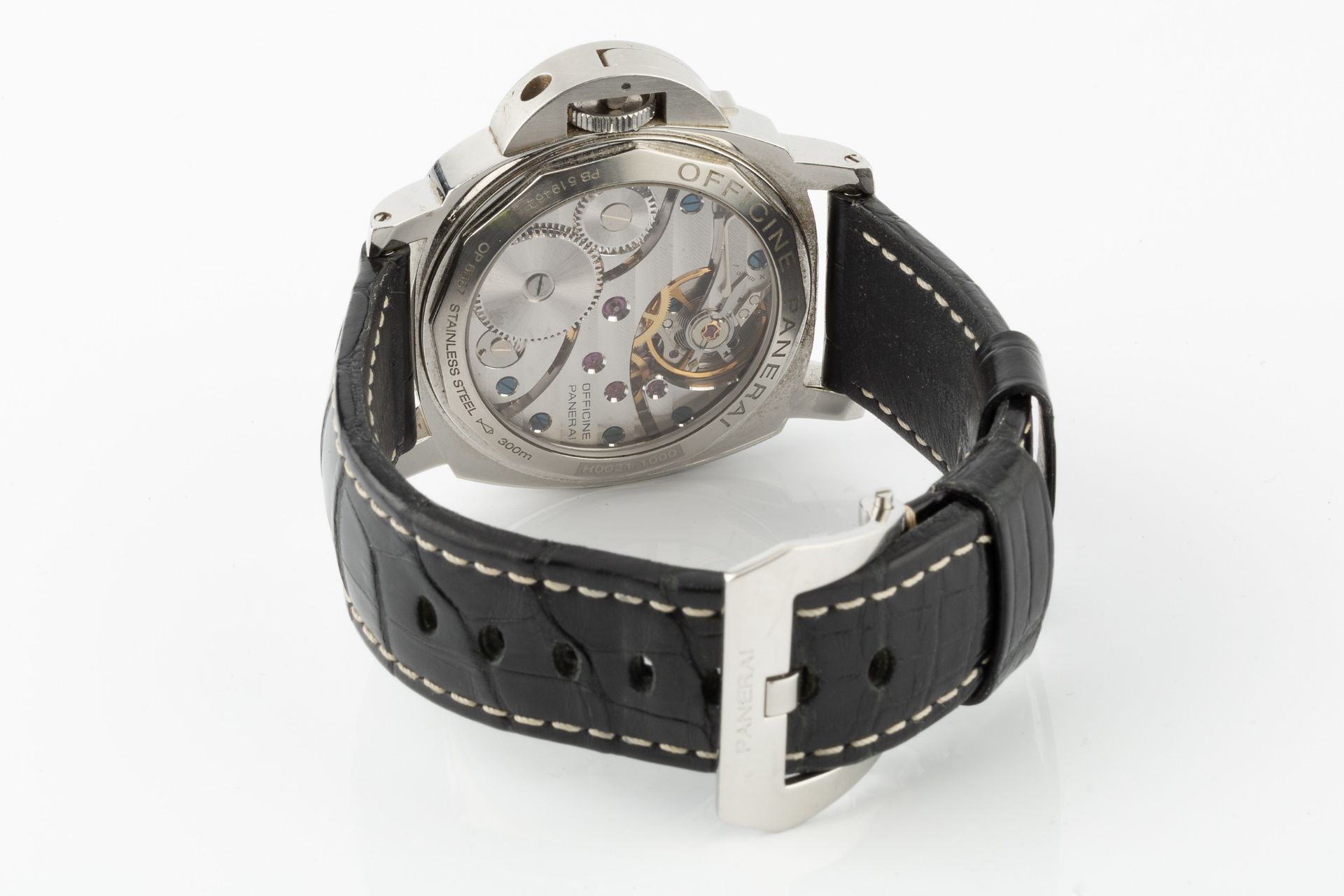 A gentleman's Panerai Luminor Marina automatic wristwatch, the white dial with seconds subsidiary - Bild 2 aus 2