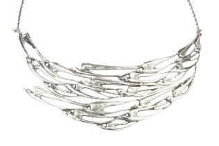 A Scottish silver 'flight of swallows' necklace, by Hamish Dawson-Bowman, after a design by Margaret