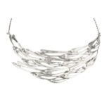 A Scottish silver 'flight of swallows' necklace, by Hamish Dawson-Bowman, after a design by Margaret