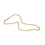 A 9ct gold curb link necklace, composed of angular double links, the clasp stamped 375, 45.5cm