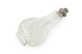 A late 17th century French (Orleans) glass scent bottle, by Bernard Perrot Glasshouse circa 1680, of