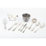 A part service of Portuguese silver flatware, by Topazio, comprising 6 pastry forks, 6 teaspoons,