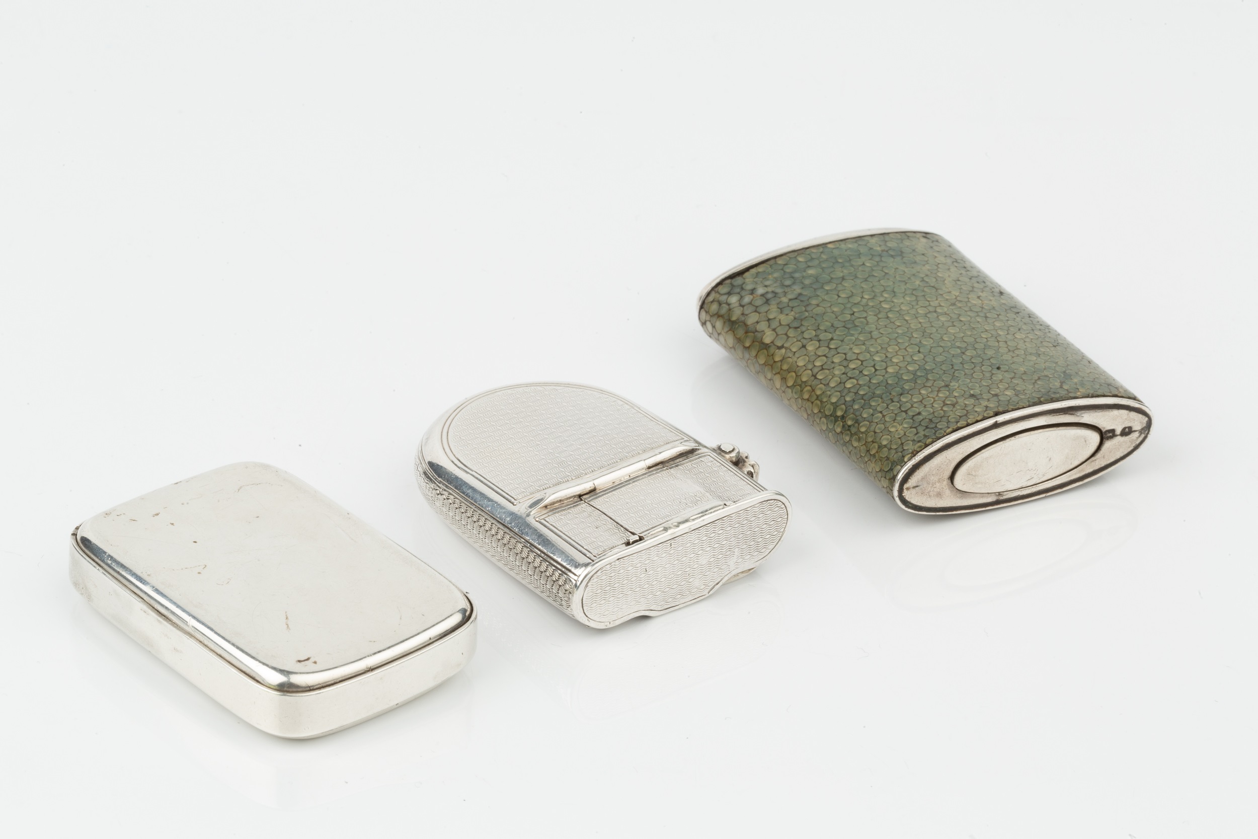 A late Victorian Scottish silver vesta case, of rounded rectangular form, having press opening and - Image 2 of 2