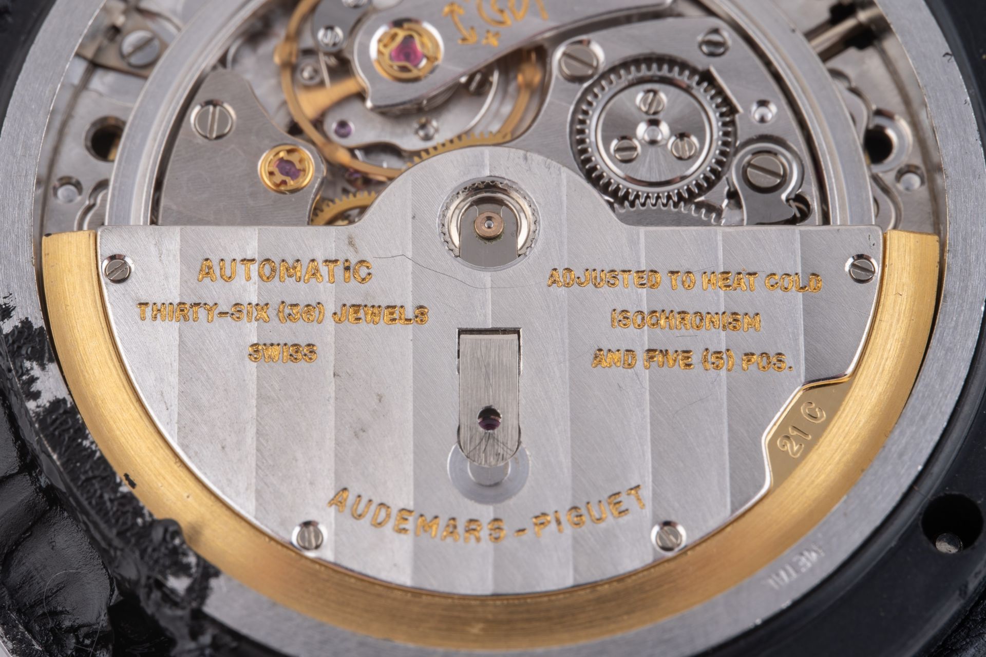 A gentleman's 1970's Audemars Piguet Royal Oak steel automatic wristwatch, with black hobnail - Image 15 of 15