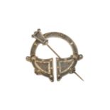 A mid Victorian Irish Tara brooch, by Waterhouse & Co, Dublin, decorated in relief with Celtic