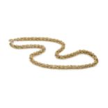 A 9ct gold necklace, of multi-link design, 41.5cm long approx 32.6g